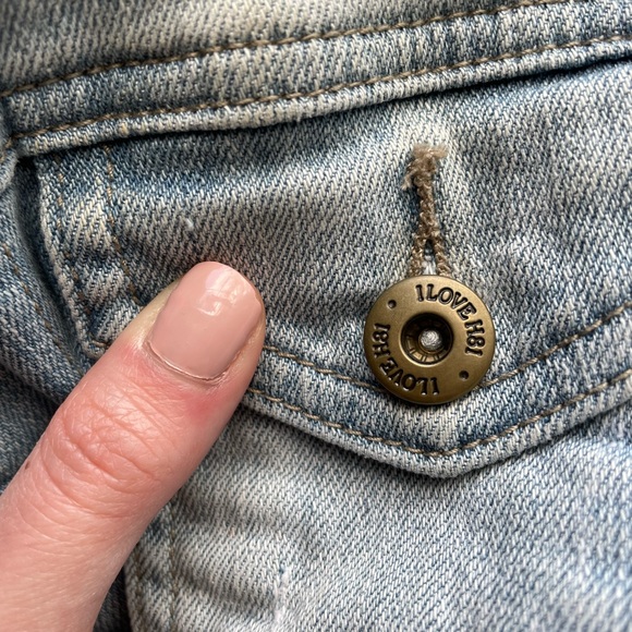 Cropped denim jean jacket - Picture 7 of 7